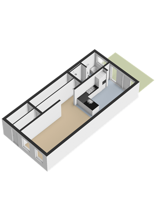 Floorplan - Gordelweg 194D, 3038 GJ Rotterdam